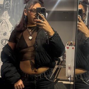 Women's Black Puffer Jacket